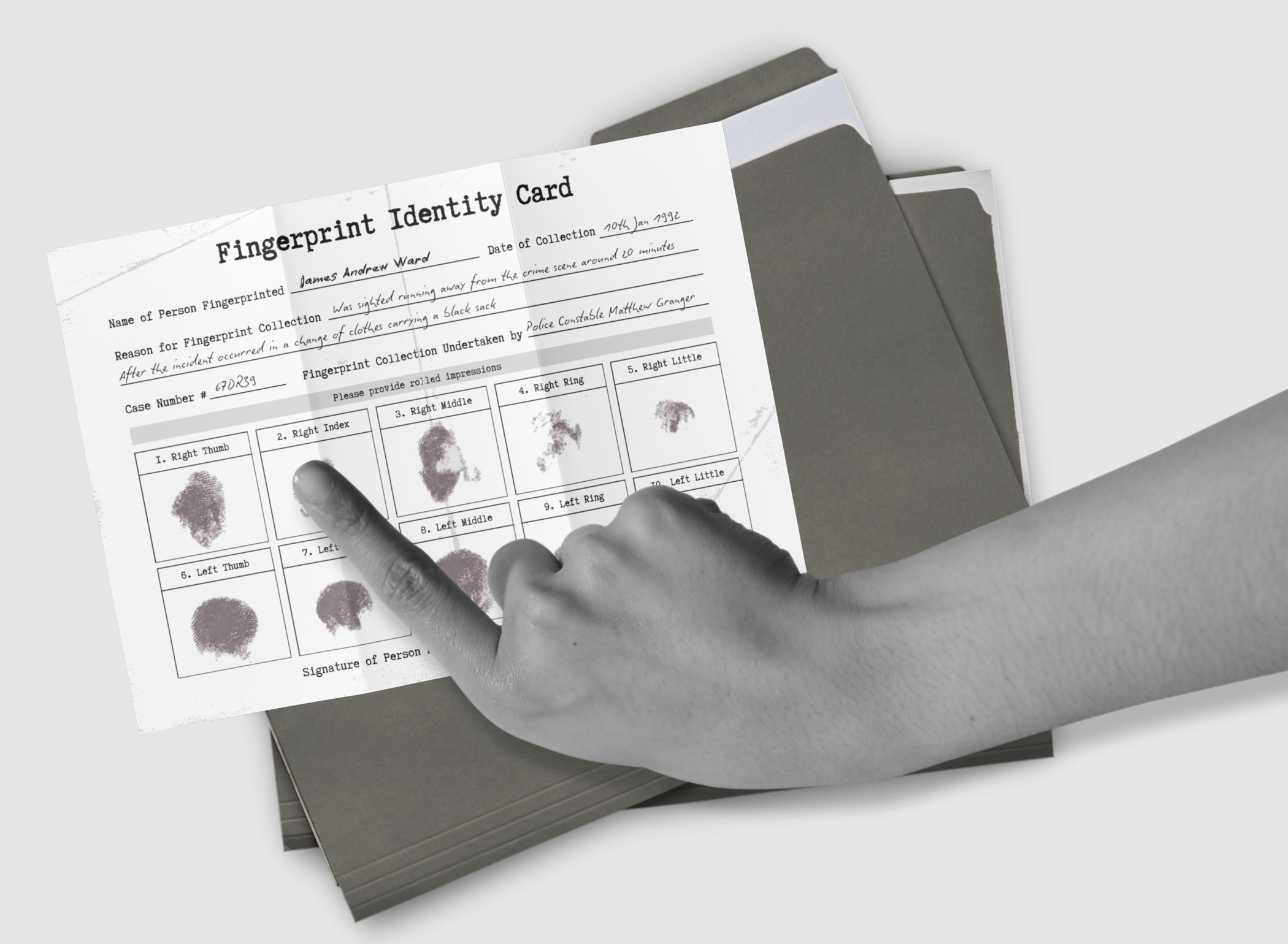 Fingerprint Identity Card alternate product artwork
